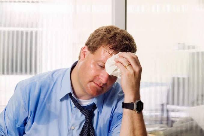 Sweaty man Blank Meme Template
