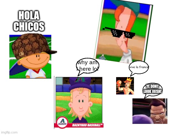 HOLA CHICOS vive la france! why am I here lol YE DONT LOOK IRISH! | made w/ Imgflip meme maker