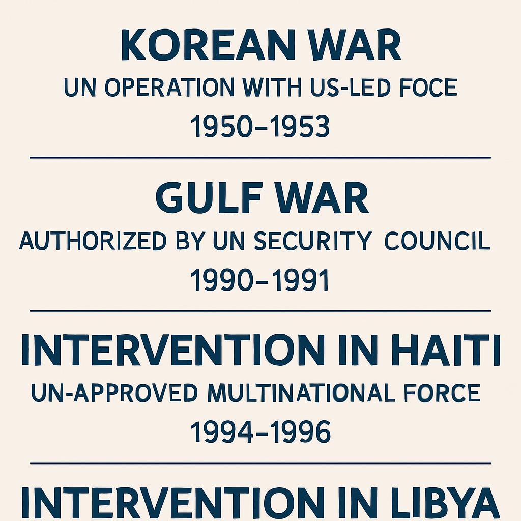 What wars were promoted or sanctioned by United Nations vote, ap Blank Meme Template