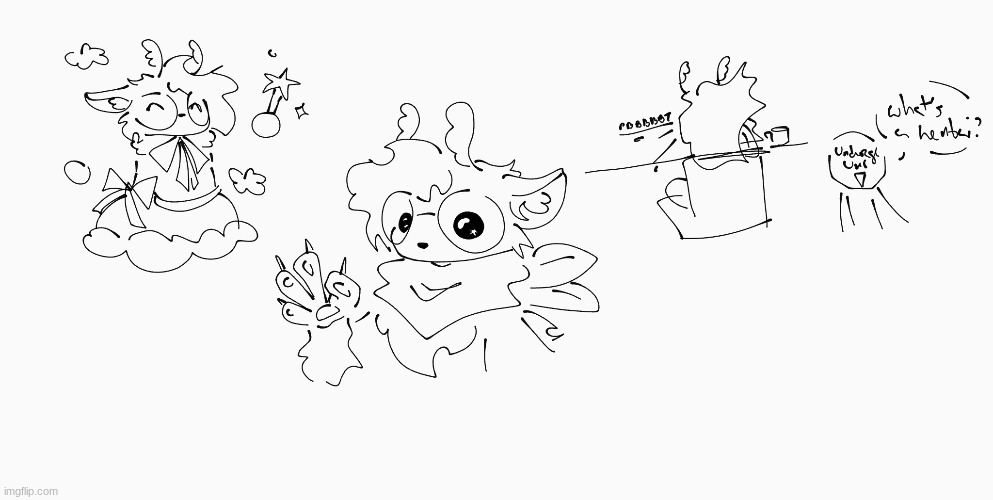 Deerly got here first so here's their doodles | image tagged in e | made w/ Imgflip meme maker