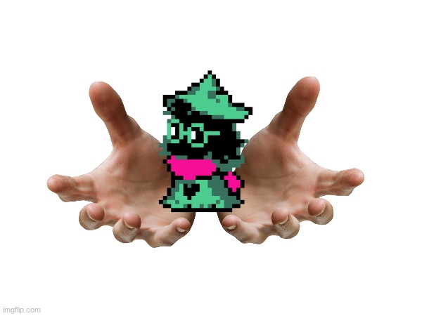 here is a ralsei | made w/ Imgflip meme maker