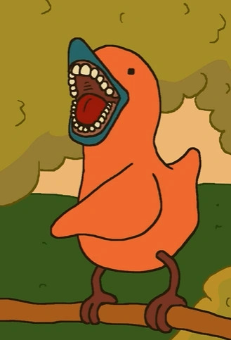 Nigel and Marmelade Twat Bird Blank Meme Template