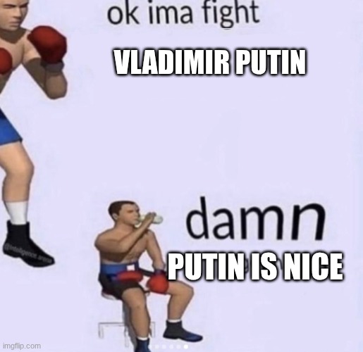 damn got hands | VLADIMIR PUTIN; PUTIN IS NICE | image tagged in damn got hands | made w/ Imgflip meme maker