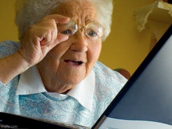Old lady reading | image tagged in old lady reading | made w/ Imgflip meme maker