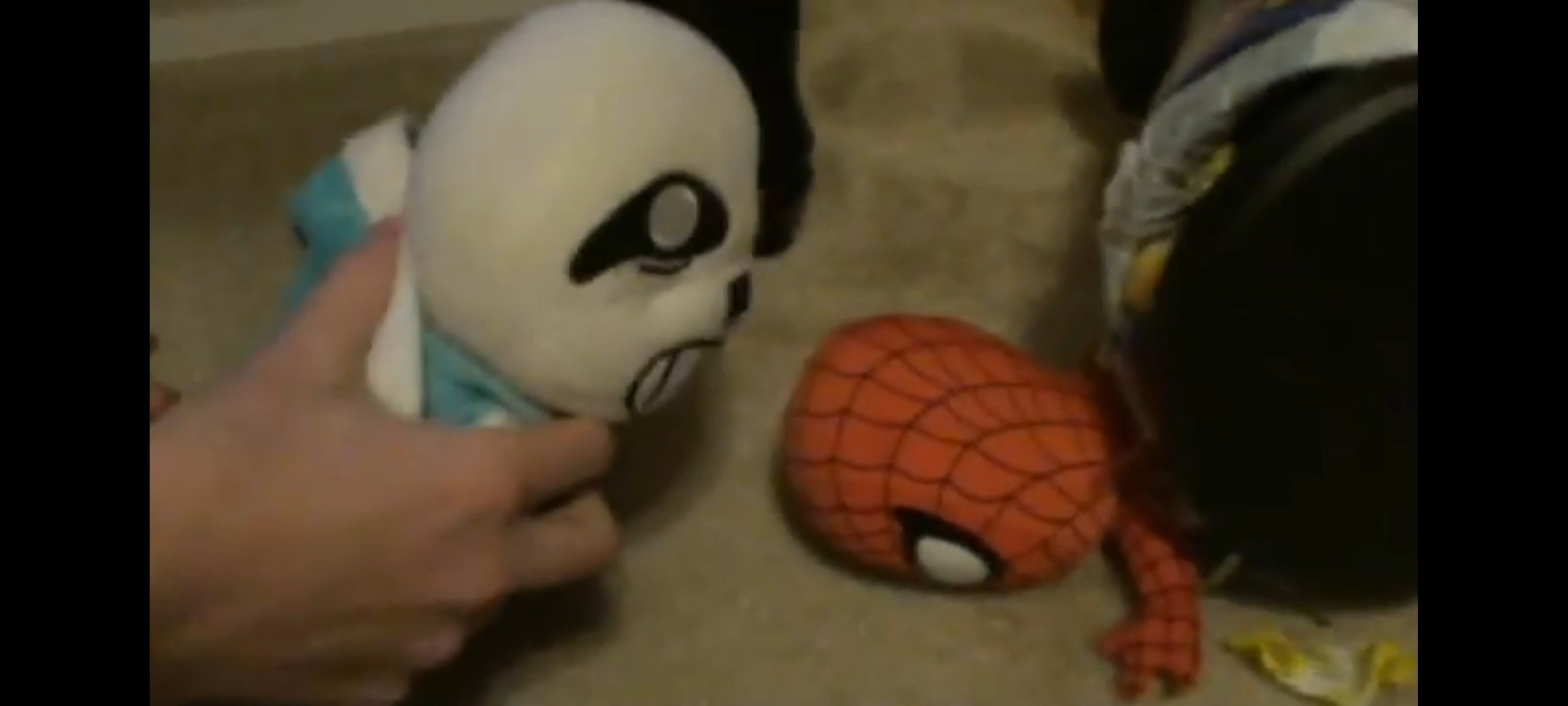 Sans defeated Spider-Man Blank Meme Template