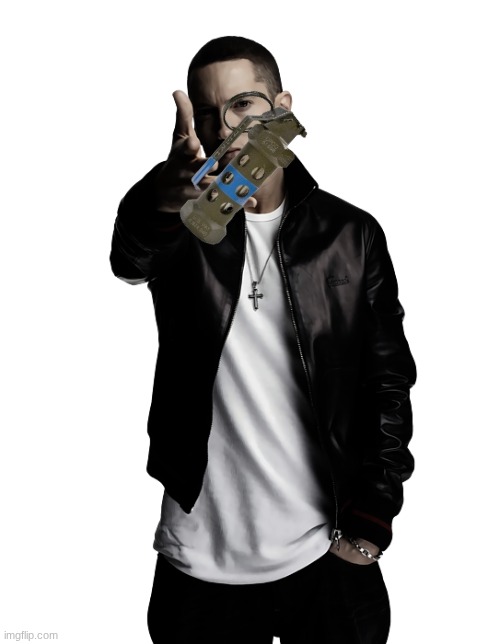 image tagged in eminem throw | made w/ Imgflip meme maker