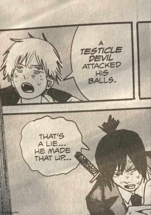 family jewels | image tagged in chainsaw man,anime,funny | made w/ Imgflip meme maker