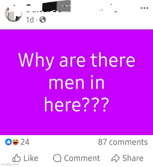 old lady doesn't understand why there are men on Facebook | made w/ Imgflip meme maker
