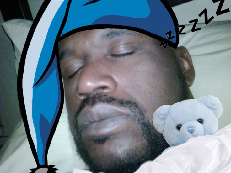 sleeping shaq Blank Meme Template