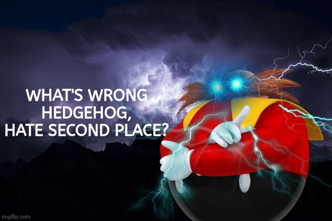the memory of an outcome | WHAT'S WRONG HEDGEHOG, HATE SECOND PLACE? | made w/ Imgflip meme maker