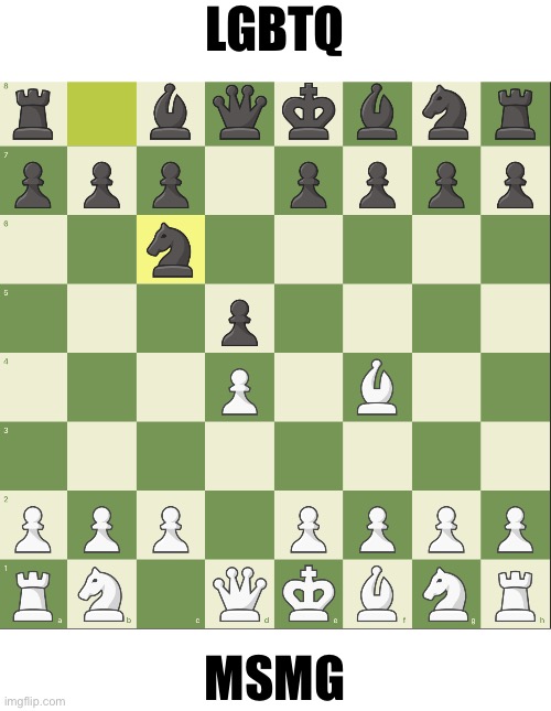 Haven‘t done this thing in a while. Vote for the move y‘all wanna make. | LGBTQ; MSMG | image tagged in msmg vs lgbtq chess | made w/ Imgflip meme maker
