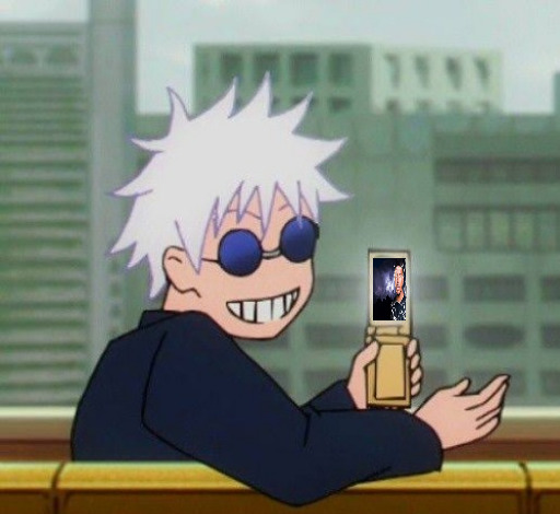 Gojo Satoru LowTierGod V2 Blank Meme Template