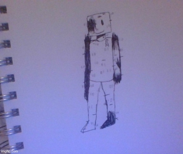 Here's a drawing of John Doe I did | image tagged in drawing,art,fanart,forsaken | made w/ Imgflip meme maker