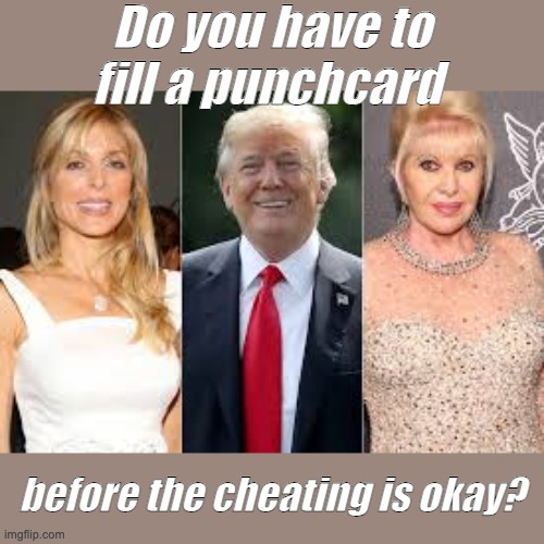 Do you have to fill a punchcard before the cheating is okay? | made w/ Imgflip meme maker