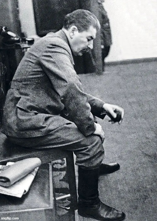 Sad Stalin | image tagged in sad stalin | made w/ Imgflip meme maker