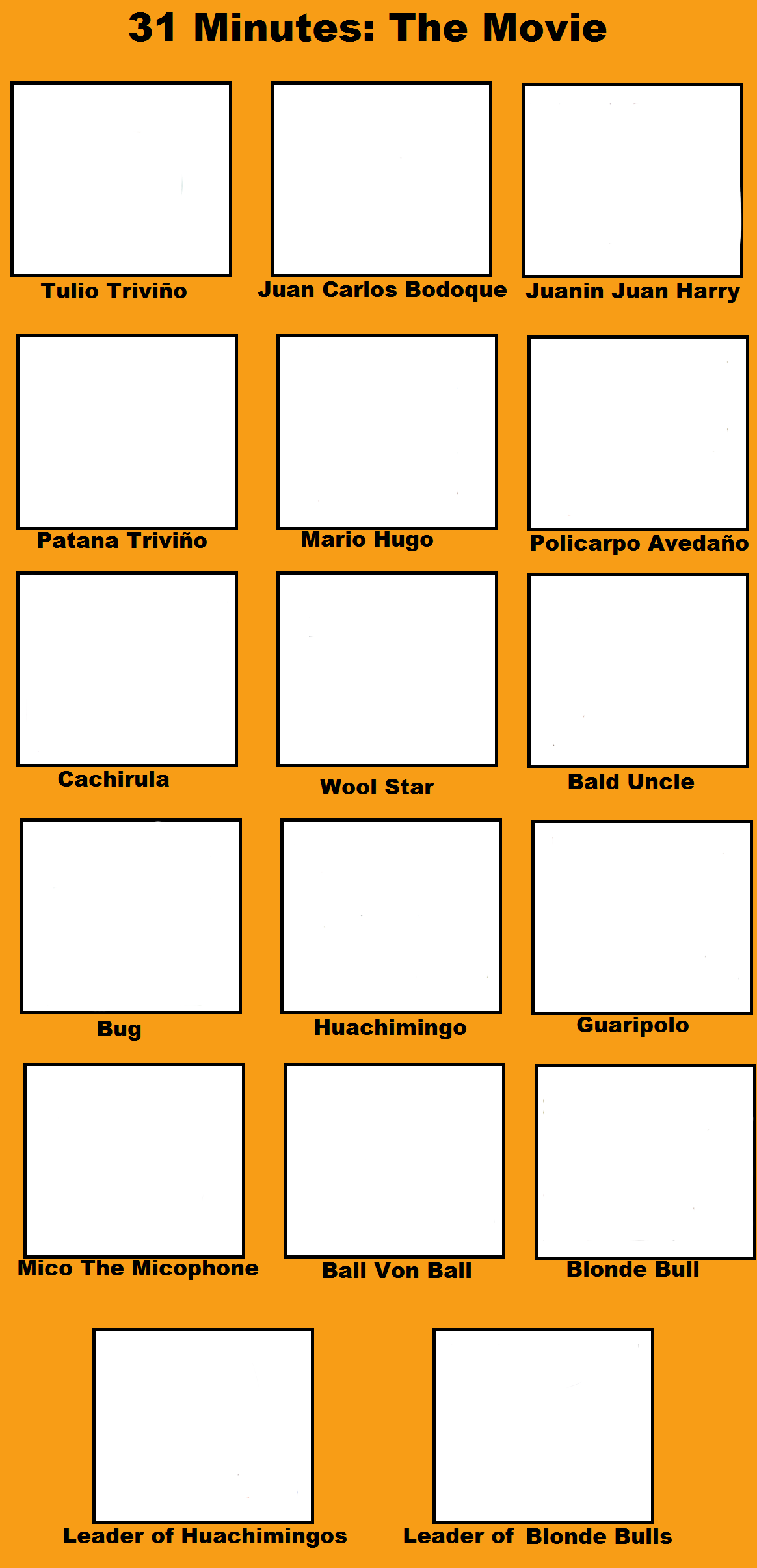 31 minutes: the movie cast meme Blank Meme Template