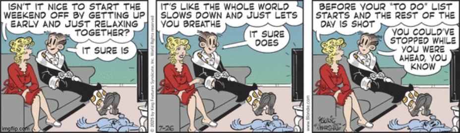 Blondie | image tagged in comics | made w/ Imgflip meme maker