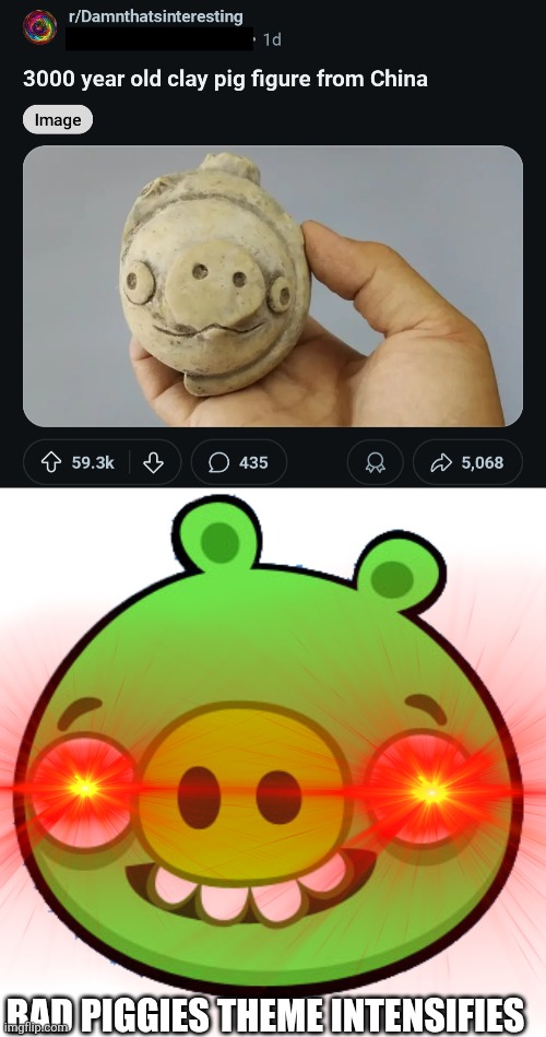 No way... | BAD PIGGIES THEME INTENSIFIES | image tagged in bad piggies,angry birds | made w/ Imgflip meme maker
