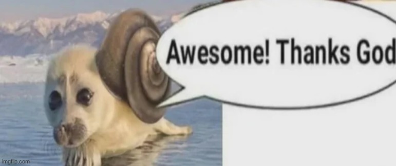 Awesome! Thanks God! | image tagged in awesome thanks god | made w/ Imgflip meme maker