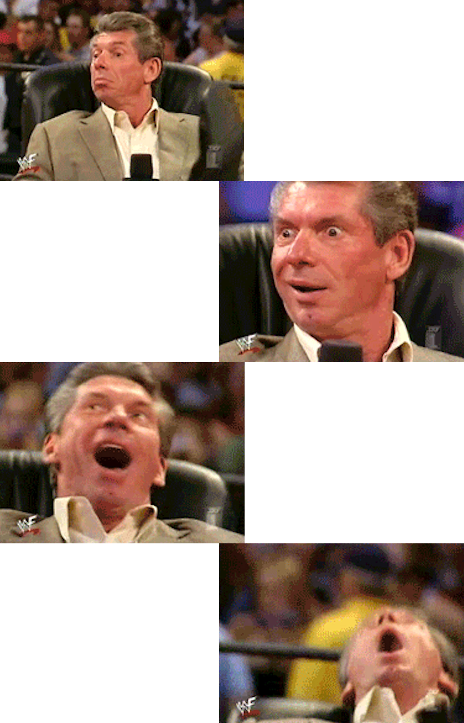 Excited Vince Blank Meme Template
