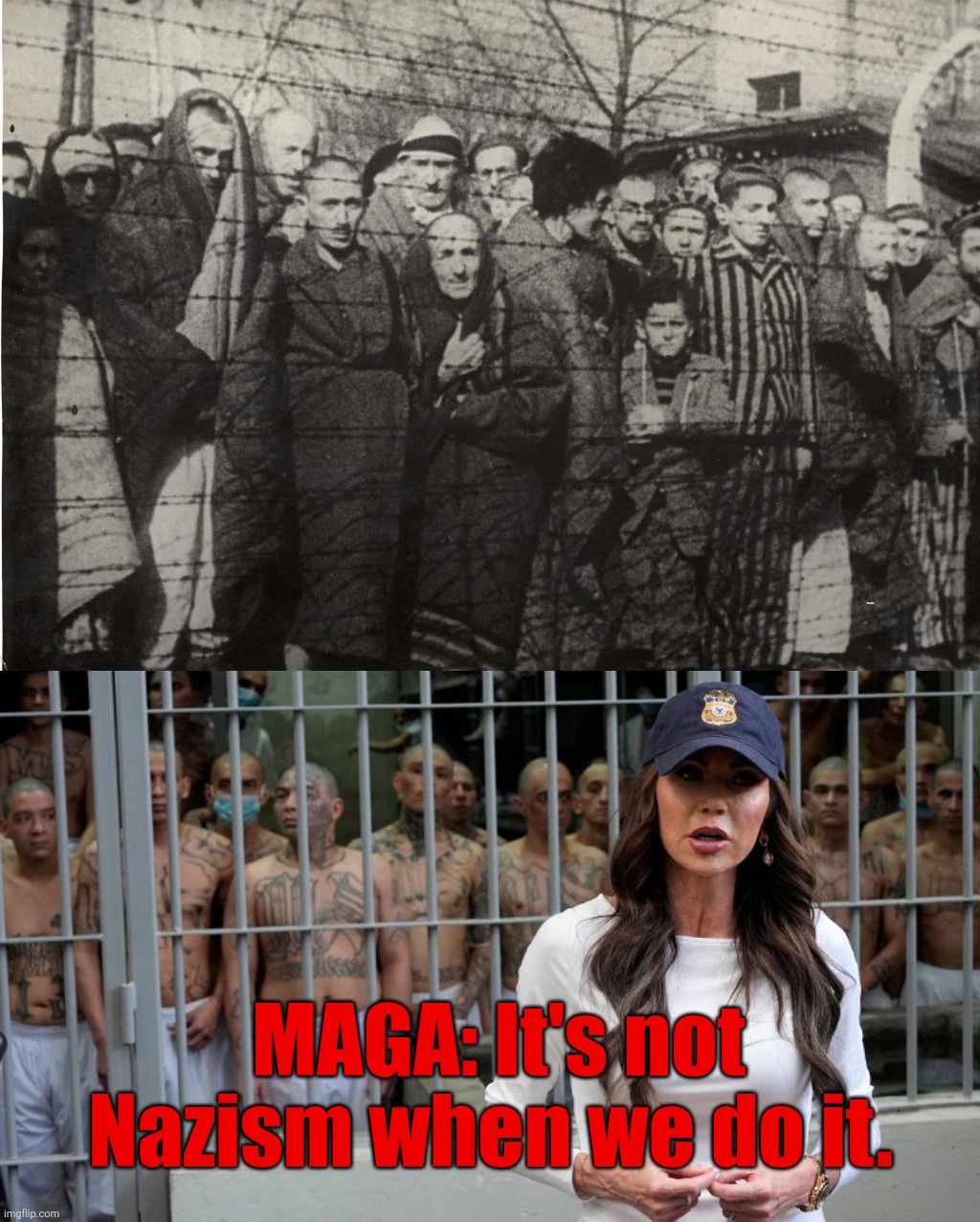 maga = nazi | MAGA: It's not Nazism when we do it. | image tagged in jefthehobo,maga equals nazi,fdt,fmaga | made w/ Imgflip meme maker