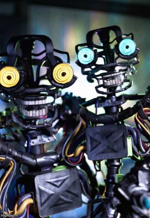 67 robot | image tagged in me and my mimicling | made w/ Imgflip meme maker