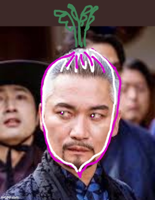 How I remember Korean vocabulary: 무 means radish. How do you learn? | image tagged in tv shows,kdrama,villain,radish,food | made w/ Imgflip meme maker