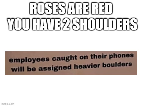Well thats painful | ROSES ARE RED; YOU HAVE 2 SHOULDERS | made w/ Imgflip meme maker