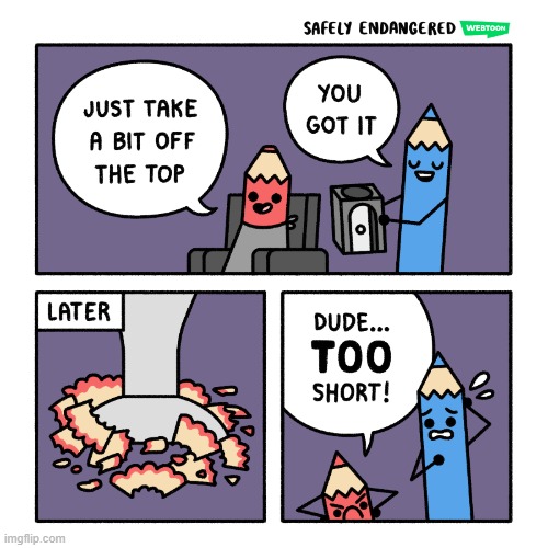 image tagged in pencils,pencil crayons,barber,hair,short,oof | made w/ Imgflip meme maker