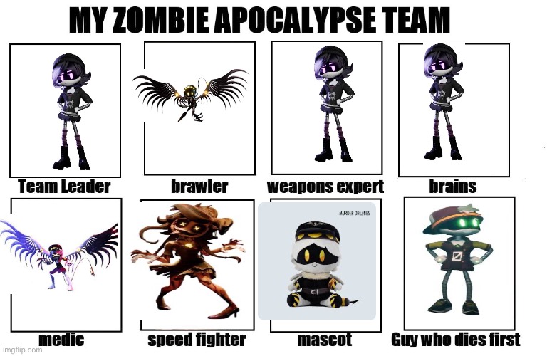 My dream team | image tagged in my zombie apocalypse team | made w/ Imgflip meme maker