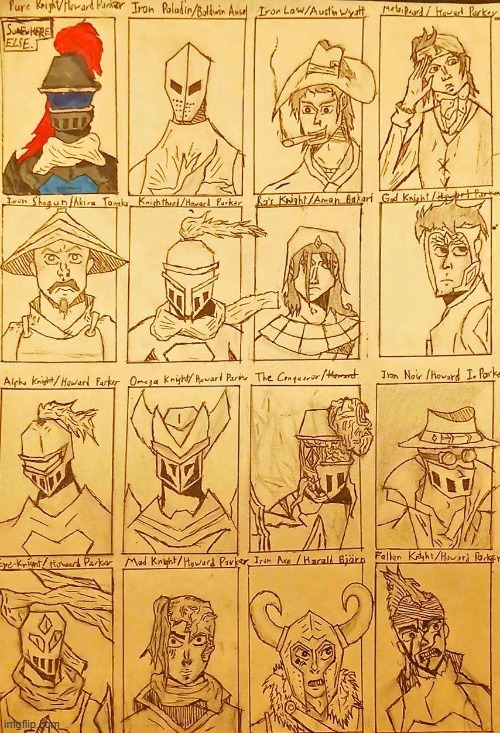 Wow, all these different versions of my oc look [[TITLE CARD]] | made w/ Imgflip meme maker