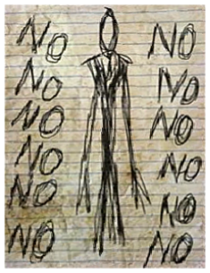 Slenderman page Blank Meme Template