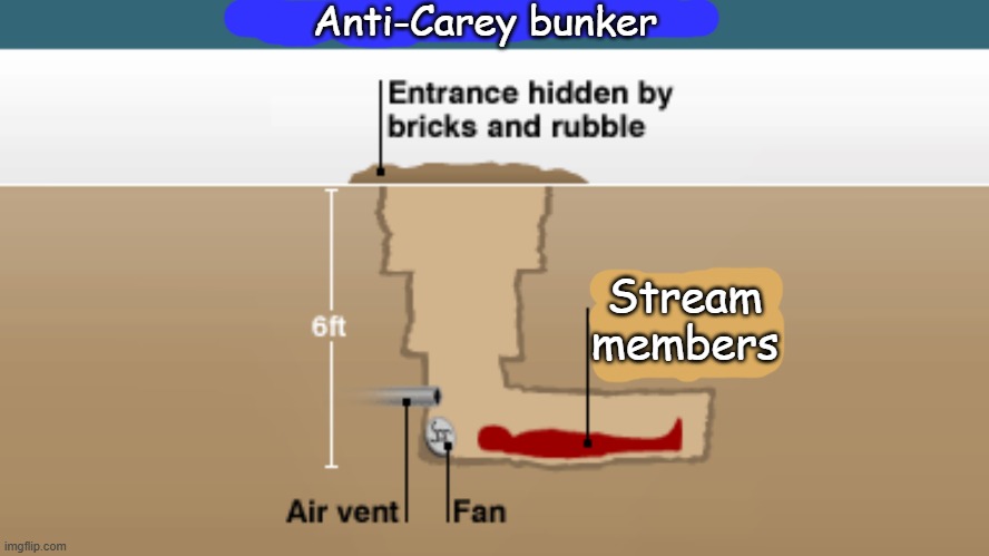 Literally just the anti carey bunker lol - BUILDING (lmao-GasterFollower573) | Anti-Carey bunker; Stream
members | image tagged in sans undertale,the font is comic sans holy shit | made w/ Imgflip meme maker