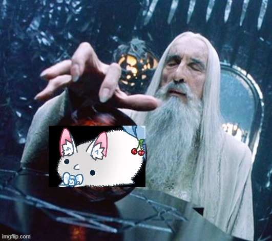 Kirsche is the Palantir! | image tagged in saruman and palantir | made w/ Imgflip meme maker