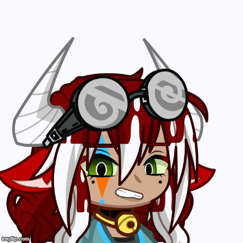 Cow Lady Judges You | image tagged in gifs,gacha life | made w/ Imgflip images-to-gif maker