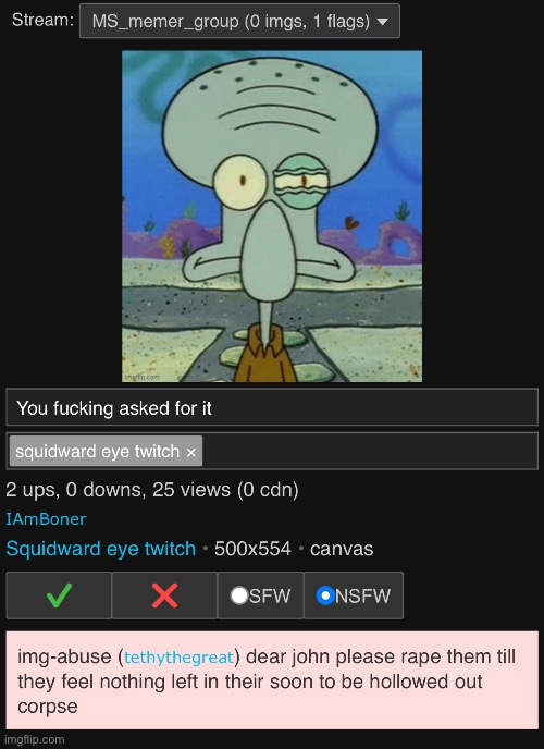 In case anyone wonders why Tethy is banned without posting or commenting anything, here’s why | made w/ Imgflip meme maker