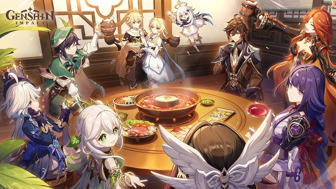 5th Anniversary Genshin Impact Blank Meme Template