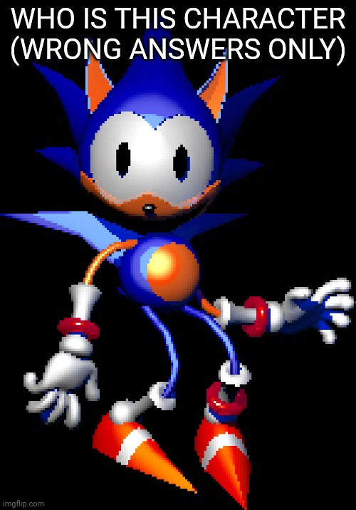 Rewrite Sonic | WHO IS THIS CHARACTER (WRONG ANSWERS ONLY) | image tagged in rewrite sonic | made w/ Imgflip meme maker