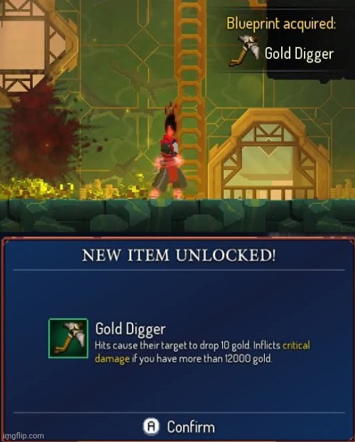 Finally, I have every single Bank level blueprint available | image tagged in dead cells,gaming,video games,nintendo switch,screenshots | made w/ Imgflip meme maker