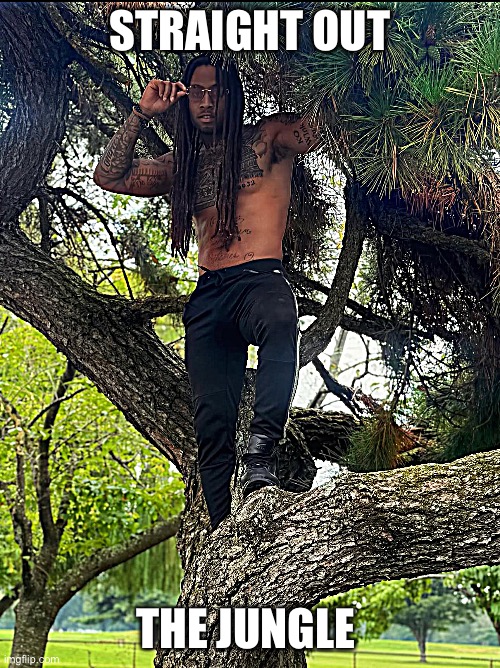 Tarzan | STRAIGHT OUT; THE JUNGLE | image tagged in tarzan | made w/ Imgflip meme maker