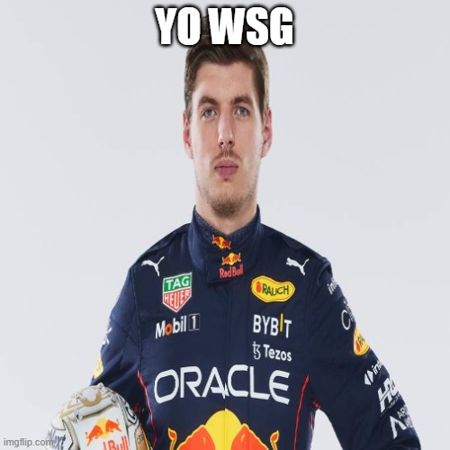 max verstappen | YO WSG | image tagged in max verstappen | made w/ Imgflip meme maker