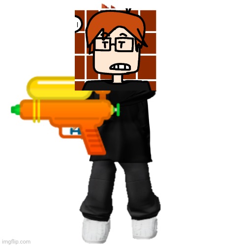 MC with a water gun | image tagged in mc with a water gun | made w/ Imgflip meme maker