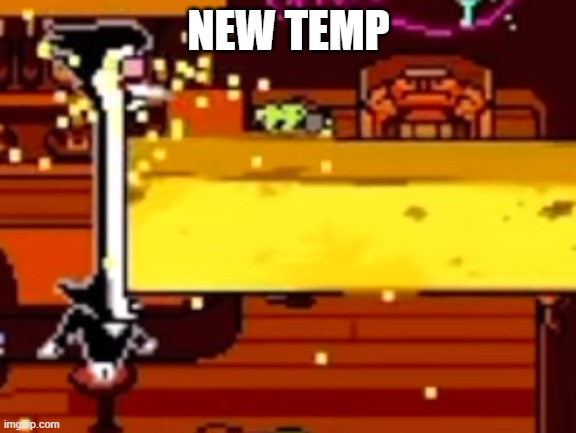Spamton eats a yellow bar | NEW TEMP | image tagged in spamton eats a yellow bar | made w/ Imgflip meme maker
