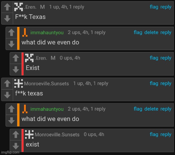 the Texas hate is crazy | made w/ Imgflip meme maker