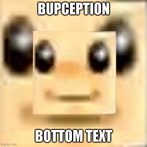 bup in a bup | BUPCEPTION; BOTTOM TEXT | image tagged in bup | made w/ Imgflip meme maker