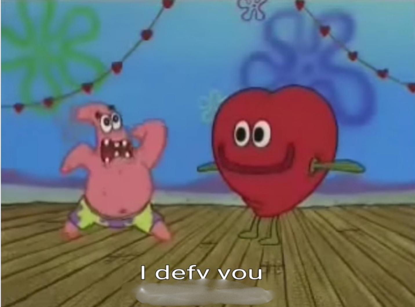 I DEFY YOU Blank Meme Template