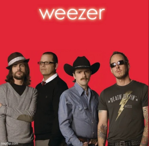 Evil red Weezer | made w/ Imgflip meme maker