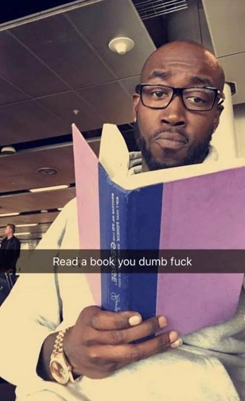 read a book Blank Meme Template