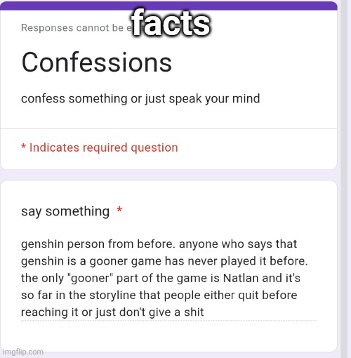 facts | made w/ Imgflip meme maker