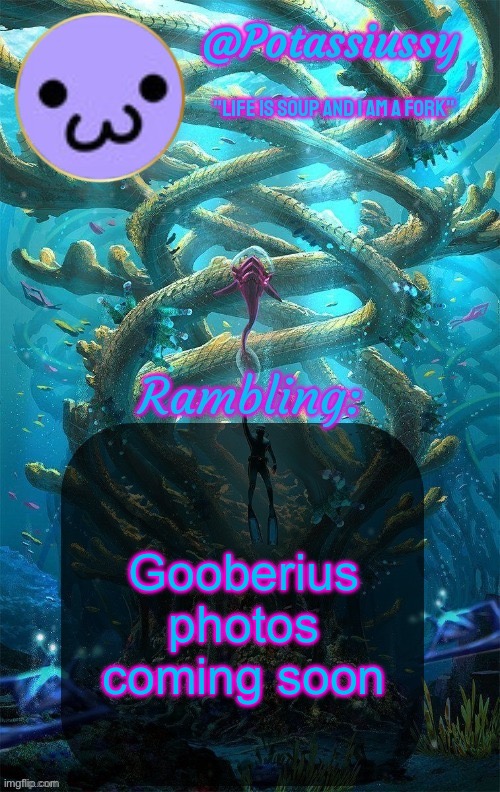 Another shitty announcement template | Gooberius photos coming soon | image tagged in another shitty announcement template | made w/ Imgflip meme maker